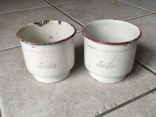 Seife soda emaille becher - seife,