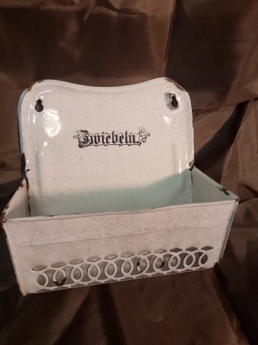 Antiker emaille wandbehälter - emaille,