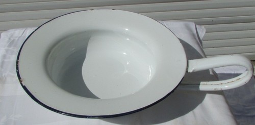 Emaillierte bettpfanne oder - emaillierte,