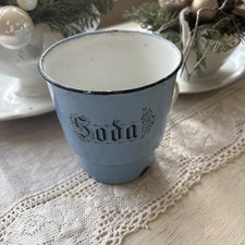 Becher Emaille Soda Hellblau