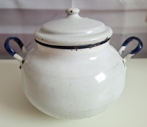 Seltene emaille schale topf - emaille,