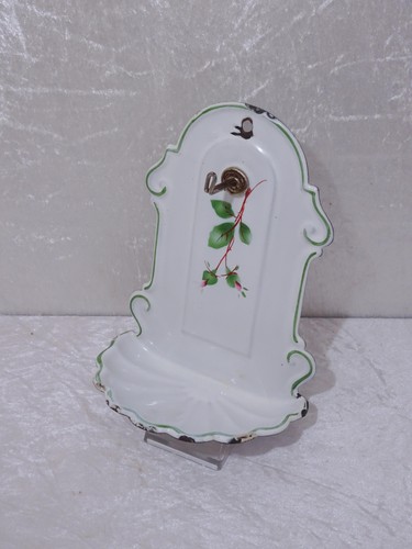 Antiker emaille wandhalter - emaille,