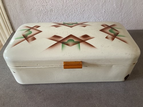 Emaille brotdose antik - brotdose, shabby