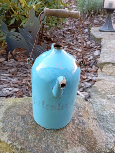 Alte emaille petroleum kanne - petroleum, |