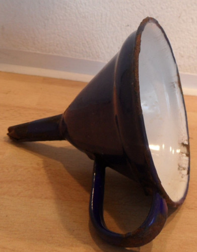 Alter trichter emaille - alter, weiß