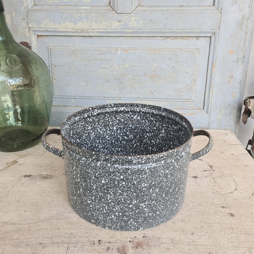 D0089 alter emaille kochtopf - d0089,