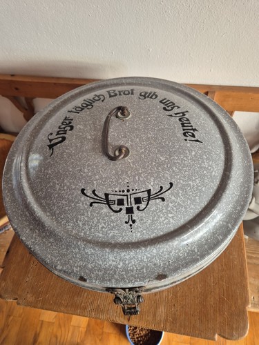 Antike emaille brotdose - emaille,