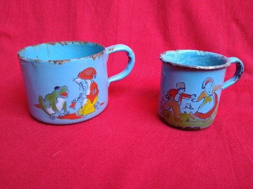 Tasse emaille motiv - x,