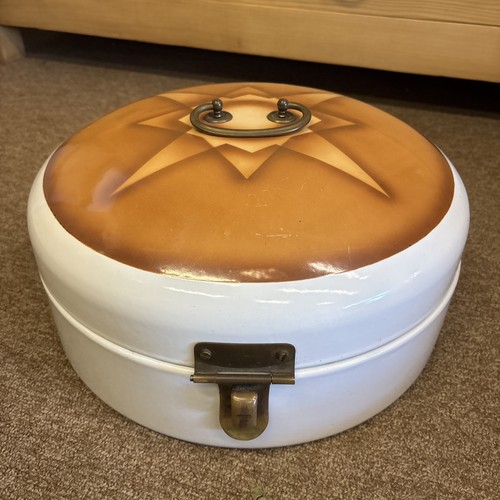 Brotkasten rund emaille alt - ,