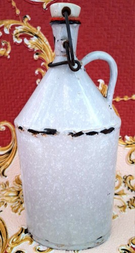 Alte emaille trinkflasche - alte,