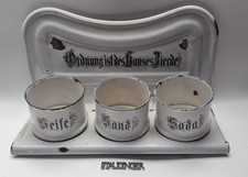 Alte Email Sand Seife Soda