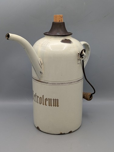 Emaille petroleumkanne antik - petroleumkanne,