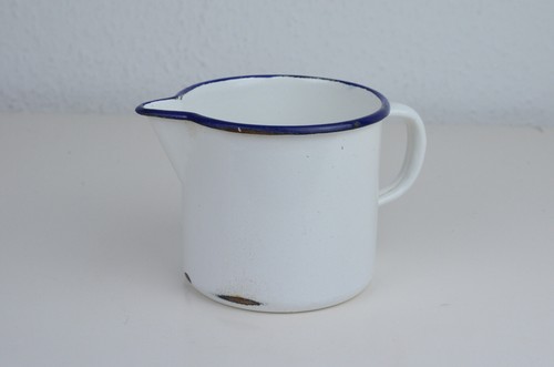 Antike email kanne milchkanne - kanne,