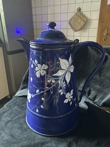 Emaille kaffeekanne blau - blau, ca