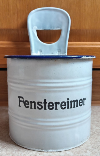 Alter antiker emaille - emaille, eimer
